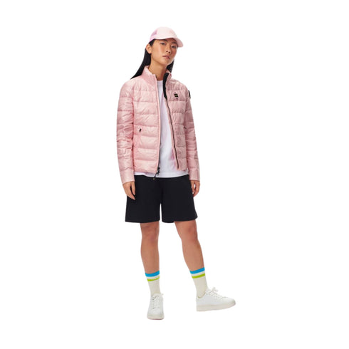 Piumino donna Ella in nylon lucido Rosa Blauer- Francavilla Moda